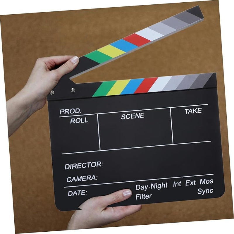 Acrylic Film Directors Clapboard Lightweight Portable Photography Studio Accessory - Image 5